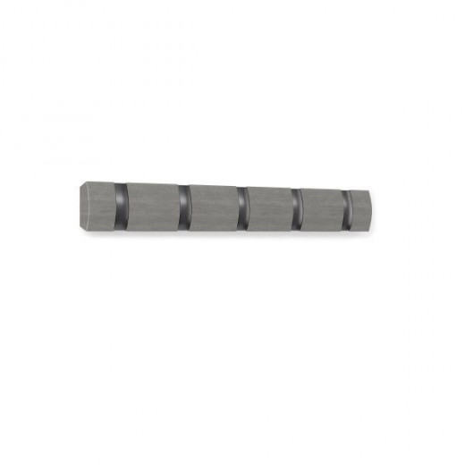 Umbra flip hooks wall rail, grey color