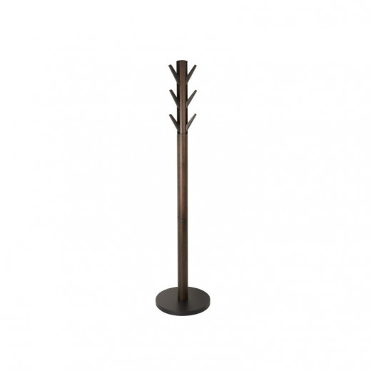 Umbra flapper coat hanger, walnut color