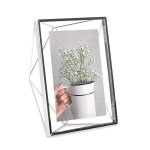 Umbra square photo frame, silver 5*7 cm
