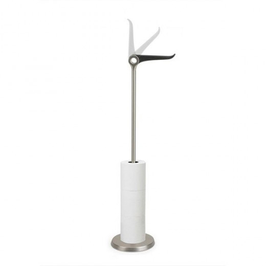 Umbra toilet paper stand, nickel