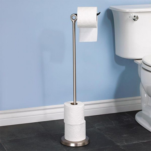 Umbra toilet paper stand, nickel