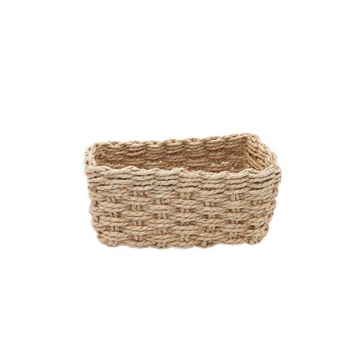 Weva stack faux rattan storage basket set - 3 pcs - natural