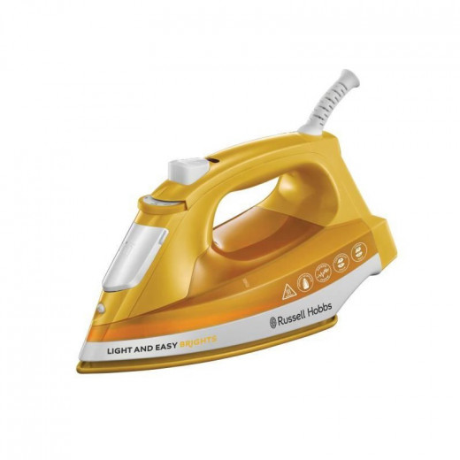 Russell Hobbs Iron Light and Easy Brights, Orange Color, 2400 Watt