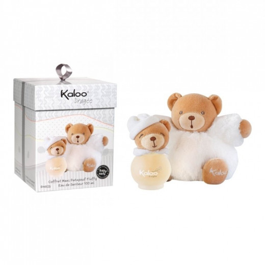 Kaloo Eau De Senteur Spray and Free Fluffy Bear, White Color, 100 Ml