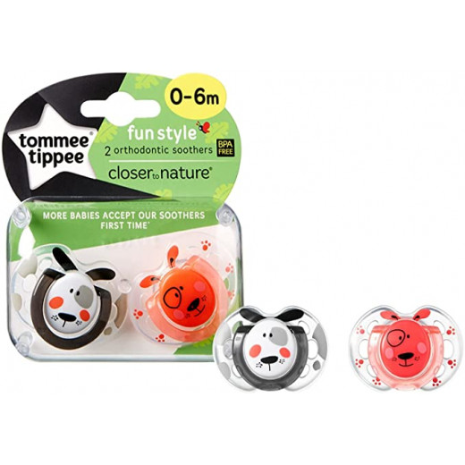 Tommee Tippee Fun Style Soothers, 0-6 Months