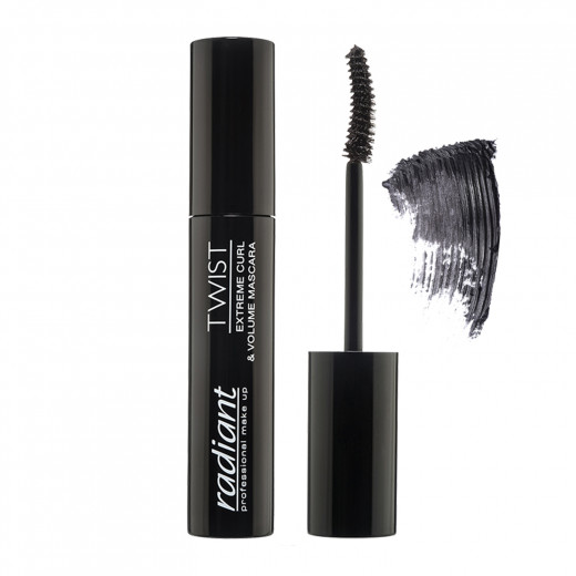 Radiant Twist Extreme Curl And Volume Mascara, Black Color, Number 01