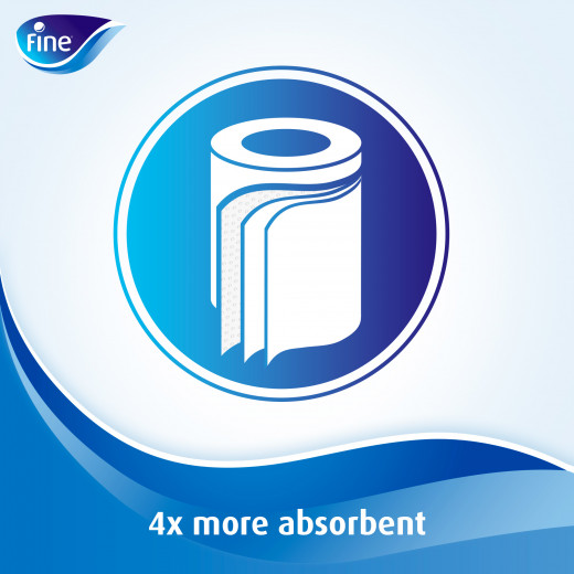 Fine Super Towel 3 Ply, 2 Rolls, 70 Sheets