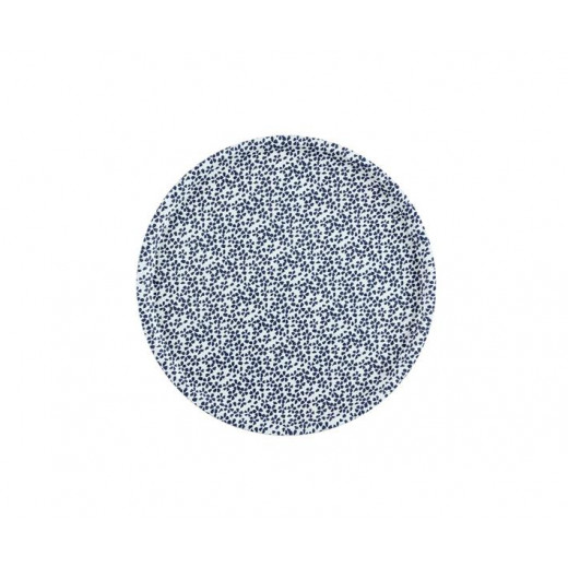 Madame Coco Rêve Bleu Fleur Sauvage Round Tray, 36.5 Cm