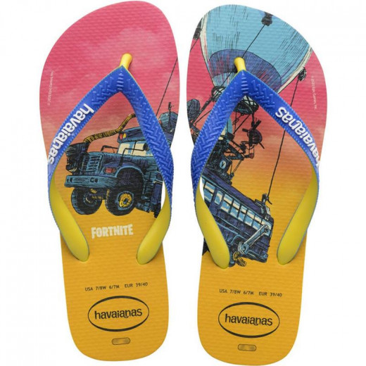 Havaianas Top Fortnite Flip Flop, Citrus Yellow Color, Size 43/44