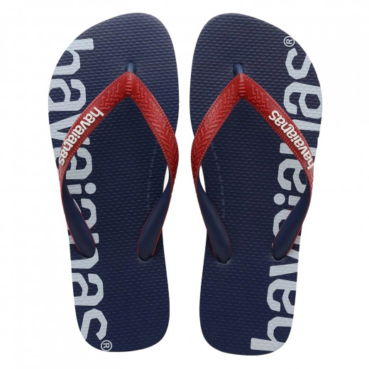 Havaianas Top Logo Mania Hightech Flip Flop, Navy Blue Color, Size 37/38