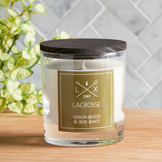 Ambientair Lacrosse Scented Candle, Sandalwood and Bergamot Scent, 200 Gram