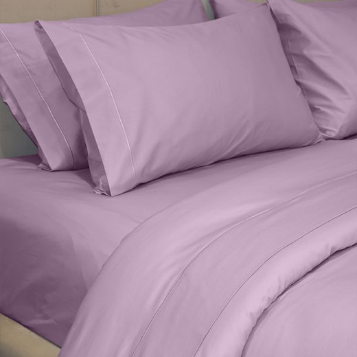 Fieldcrest plain duvet cover, cotton, plum color, queen size