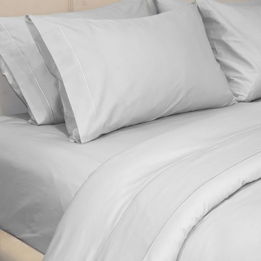 Fieldcrest plain duvet cover, cotton, white color, queen size