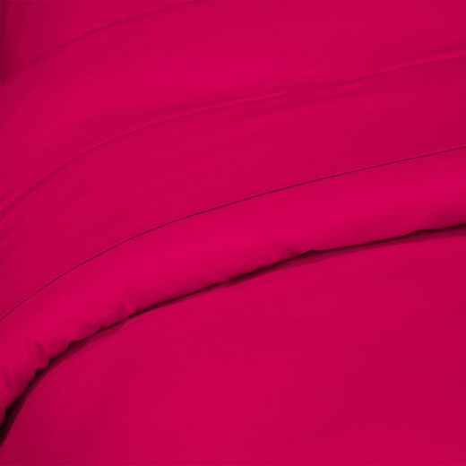 Fieldcrest plain duvet cover, cotton, fuchsia color, twin size