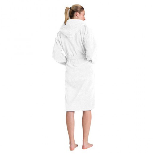 Cannon plain bathrobe, cotton, white color