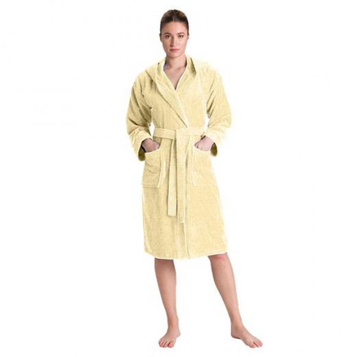 Cannon plain bathrobe, cotton, yellow color