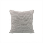 Nova home marled hand knitted cushion cover, light grey and natural color