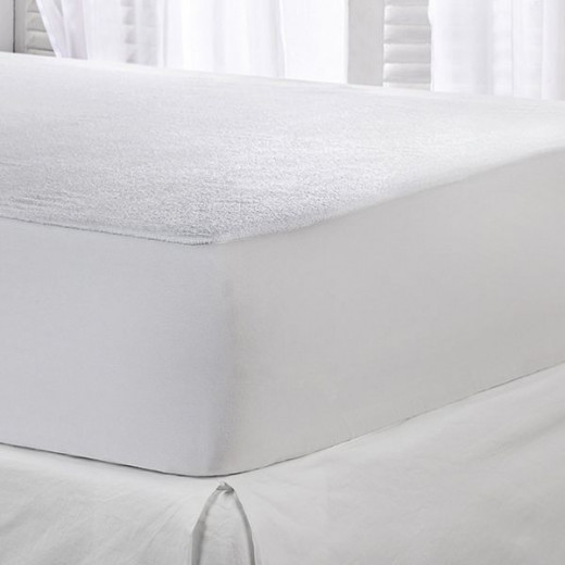 Nova Home Breath-Pro Waterproof Breathable Mattress Protector, White Color, 160*200 Cm