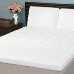 Nova Home Memory Foam Mattress Topper Diamond Stitch, White Color, 160*200 Cm