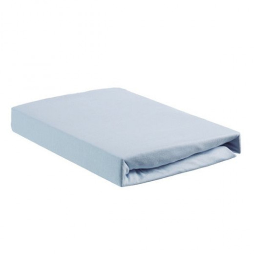 Nova Home Jersey Fitted Sheet Set, Queen Size, Blue Color