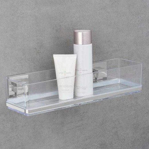 Wenko Maxi Shelf "Vacuum-loc Quadro", Clear