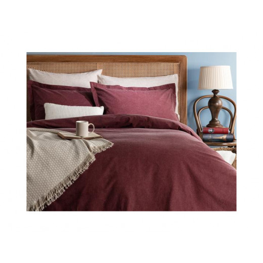 Madame Coco Bonniere Denim Duvet Cover Set, Red Color, Single Size