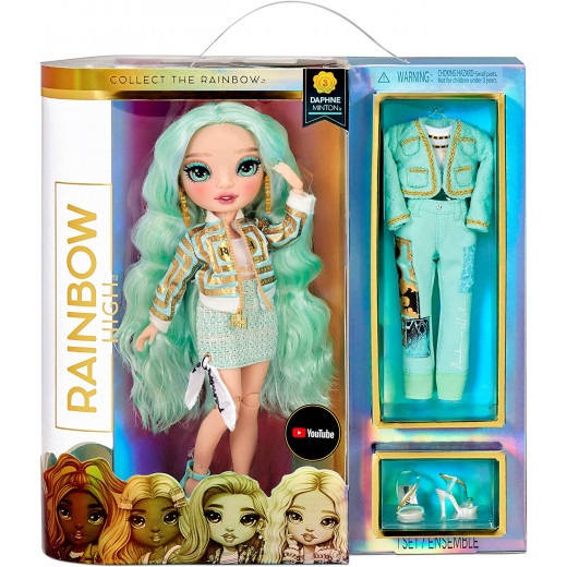 Rainbow High Fashion Collectable Doll Toy For Kids, Mint Series 3