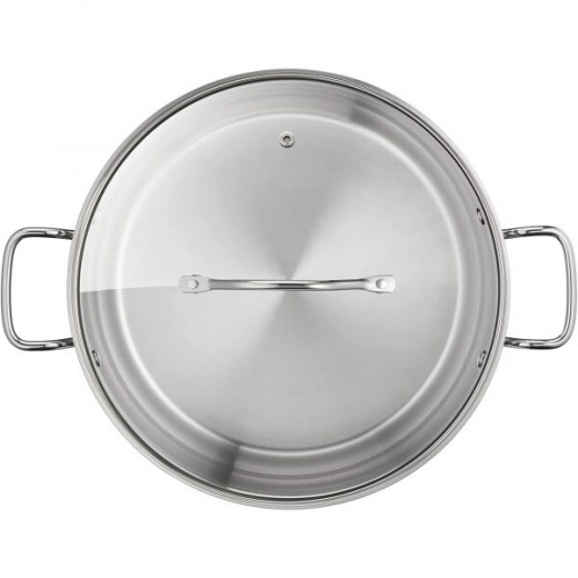 Tefal Stainless Steel Intuition Cookware, 32 Cm + Lid