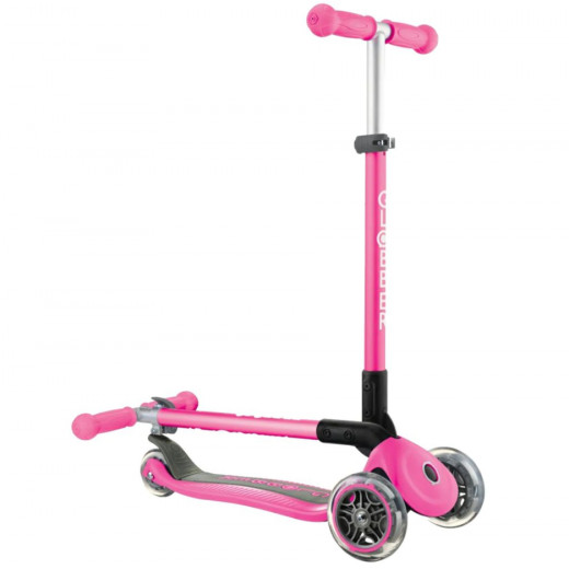 Globber Primo Foldable 3 Wheel Scooter, Pink Color