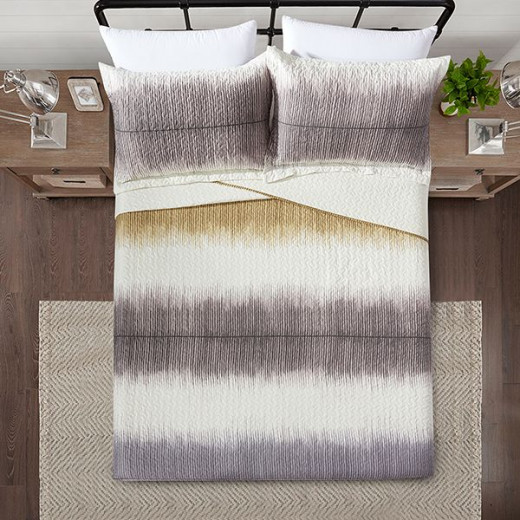 Nova Bed Spread 4 Pieces Set Tanner, Beige Color