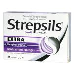 Strepsils Extra Blackcurrant Lozenges, 24 Pieces