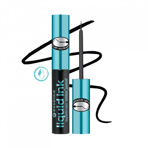 Essence Waterproof Liquid Eyeliner, Black Color, 3 Ml