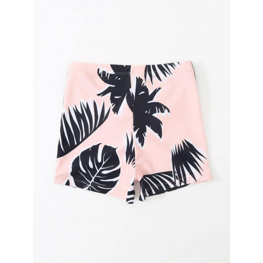 Boys Swim Shorts, Tropical Design