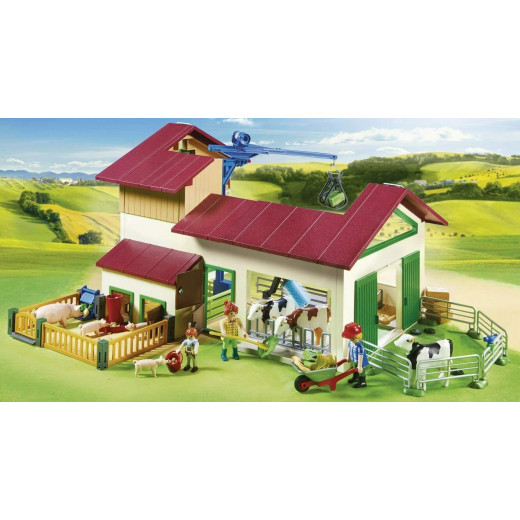 Playmobil  Large Farm With Animals, Country New Play Set