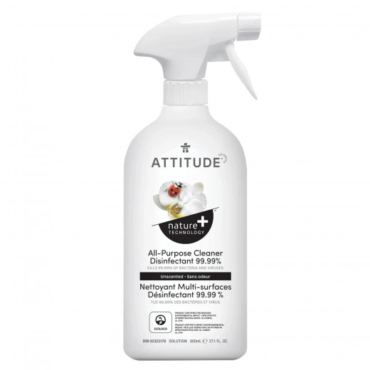 Attitude All Purpose Disinfectant Cleaner, 800 Ml