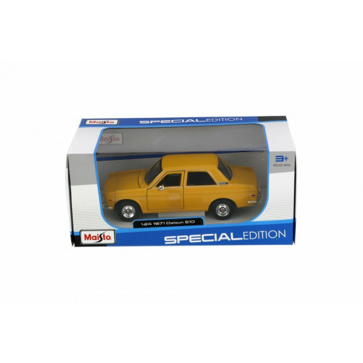 Maisto 1971 Datsun 510, Scale 1:24, Yellow Color