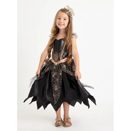 Halloween Gold Glitter Spider Fairy Costume