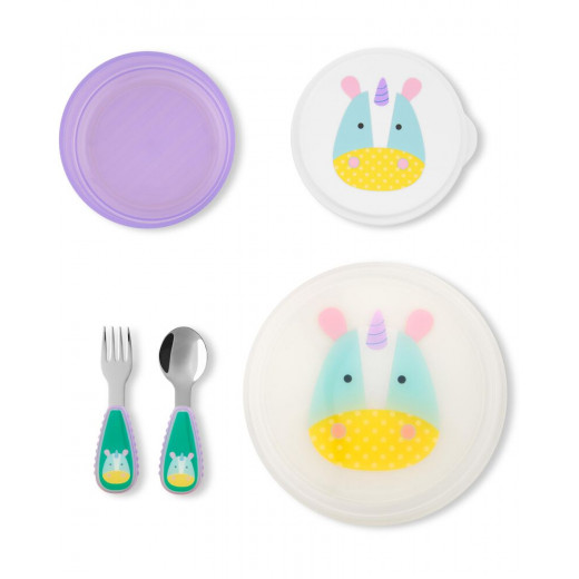 Skip Hop Zoo Table Ready Mealtime Set, Unicorn Design