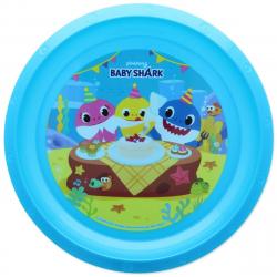 Plastic Plate, Baby Skark Design