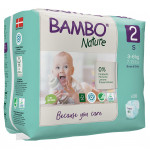 Bambo Nature Diapers, Size 2, 3-6 Kg, 30 Diapers
