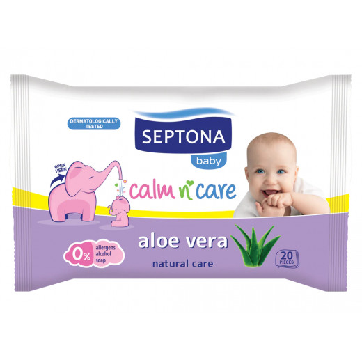 Septona Baby Wipes Aloe Vera 20PCS