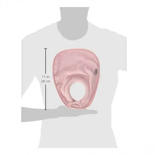 مريلة مصنوعة من القماش مناسبة للأطفال الرضع قطعتين ,باللون الوردي من تومي تيبي,