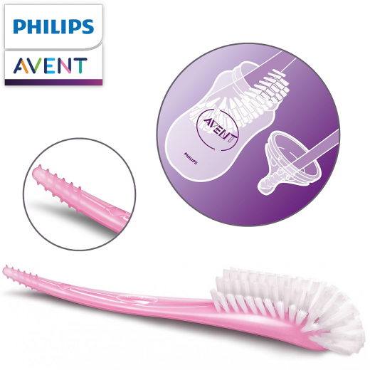 Philips Avent Bottle and Nipple brush, Pink