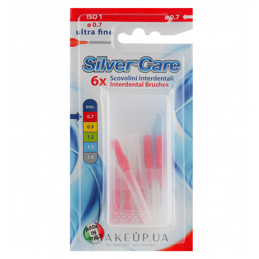 Silver Care Interdental Brushes Ultrafine, 0.7 Mm, 6 Pieces