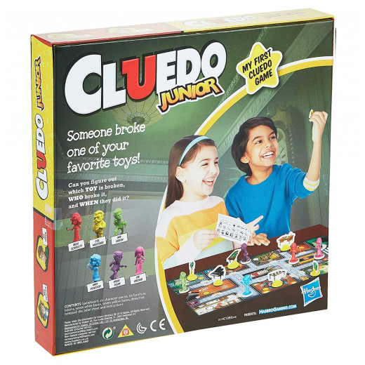 Hasbro Cluedo Junior Clue Board Game for Kids Case of The Broken Toy