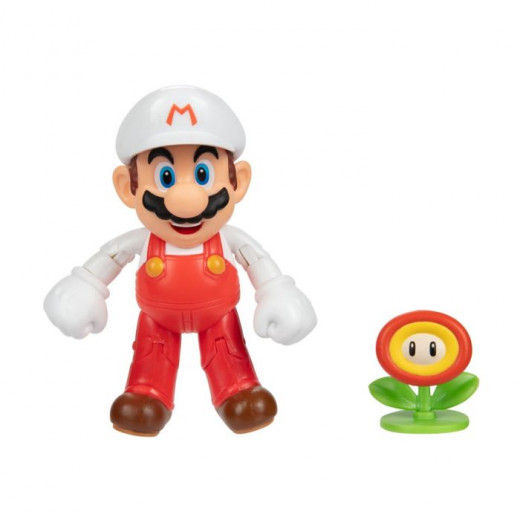 Jakks Pacific World of Nintendo Fire Mario with Fire Flower