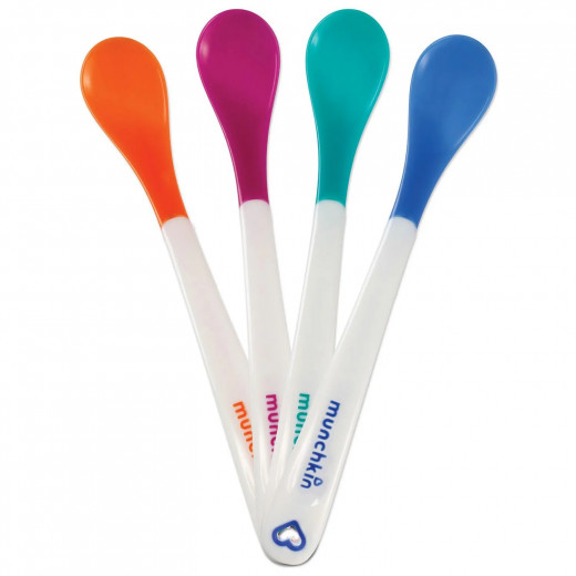 Munchkin White Hot Safety Spoons - 4 ملاعق