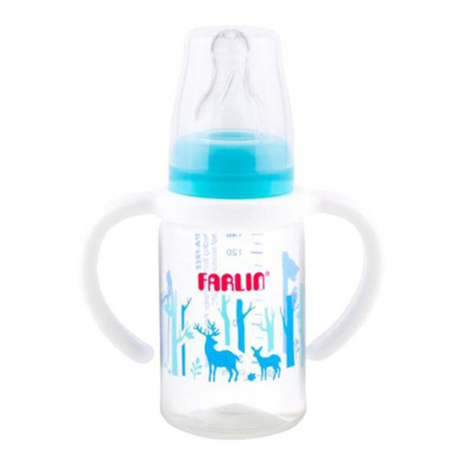 Farlin Standard Neck Feeder with Handle, 140 Ml, Blue Color