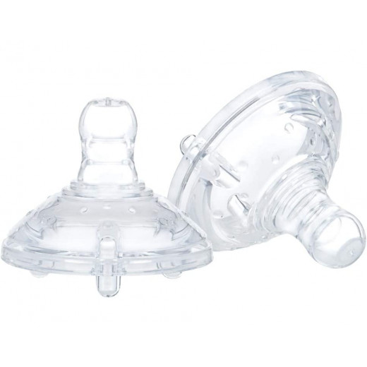 Nuby Wide Neck Anti-Colic Teat - Set of 2