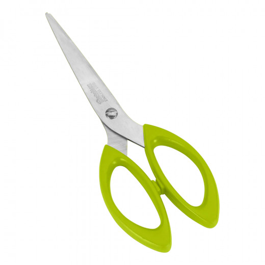 Metaltex Scissors Stainless Steel, Green Color, 17 Cm